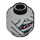 LEGO Medium Stone Gray Minifigure Mummy Head (Safety Stud) (3626 / 94065)