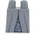 LEGO Medium steengrijs Minifiguur Rok met The Grey Lady Zwart en Grijs (36036 / 101498)