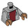 LEGO Medium Stone Gray MJ with Gray Hoodie Minifig Torso (973 / 76382)