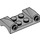 LEGO Medium Stone Gray Mudguard Plate 2 x 4 with Headlights and Curved Fenders (93590)