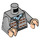 LEGO Medium Stone Gray Neville Longbottom Minifig Torso (973 / 76382)