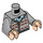 LEGO Gris piedra medio Neville Longbottom con Gris Cardigan y Dark Azul Piernas Minifigura Torso (973 / 76382)