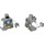 LEGO Medium Stone Gray Nexo Knights Lance with Armour Minifig Torso (973 / 76382)
