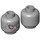 LEGO Medium Stone Gray Nute Gunray Head (Safety Stud) (3626 / 86442)
