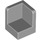 LEGO Medium Stone Gray Panel 1 x 1 Corner with Rounded Corners (6231)