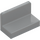 LEGO Medium Stone Gray Panel 1 x 2 x 1 with AM/FM with Rounded Corners (4865)