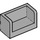 LEGO Gris pierre moyen Panneau 1 x 2 x 1 avec fermé Coins (23969 / 35391)