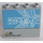 LEGO Medium Stone Gray Panel 1 x 4 x 3 with Cho Research Logo (Left) Sticker with Side Supports, Hollow Studs (35323)
