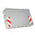 LEGO Medium Stone Gray Panel 1 x 6 x 3 with Side Studs with Red and White Danger Stripes (Red Corners) Sticker (98280)