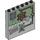 LEGO Medium Steengrijs Paneel 1 x 6 x 5 met Rooster, Crossed spanners (47702 / 59349)