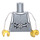 LEGO Mittleres Steingrau Pinstriped Weste Torso mit Rot Tie und Pocketwatch (973 / 76382)