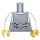 LEGO Medium Stone Gray Pinstriped Vest Torso with Red Tie and Pocketwatch (973 / 76382)