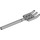 LEGO Medium Stone Gray Pitchfork with Soft Plastic and Flat End (95345)