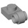 LEGO Medium Stone Gray Plate 1 x 1 with Clip (Thick Ring) (4081 / 41632)