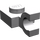 LEGO Gris pierre moyen assiette 1 x 1 avec Agrafe Horizontal (Clip à face plate) (6019)