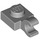 LEGO Medium Stone Gray Plate 1 x 1 with Horizontal Clip (Thick Open &#039;O&#039; Clip) (52738 / 61252)