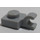 LEGO Medium Stone Gray Plate 1 x 1 with Horizontal Clip (Thick Open &#039;O&#039; Clip) (52738 / 61252)