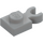 LEGO Medium Stone Gray Plate 1 x 1 with Vertical Clip (Thick Open &#039;O&#039; Clip) (44860 / 60897)