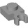 LEGO Medium Stone Gray Plate 1 x 1 with Vertical Clip (Thick Open &#039;O&#039; Clip) (44860 / 60897)