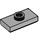 LEGO Gris pierre moyen assiette 1 x 2 avec 1 Stud (avec rainure et support de goujon inférieur) (15573)