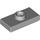 LEGO Medium Stone Gray Plate 1 x 2 with 1 Stud (with Groove and Bottom Stud Holder) (15573 / 78823)