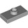 LEGO Medium Stone Gray Plate 1 x 2 with 1 Stud (without Bottom Groove) (3794)