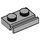 LEGO Medium Stone Gray Plate 1 x 2 with Door Rail (32028)