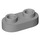 LEGO Medium Stone Gray Plate 1 x 2 with Rounded Ends and Open Studs (35480)