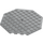 LEGO Medium Stone Gray Plate 10 x 10 Octagonal with Hole (89523)