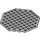 LEGO Medium Stone Gray Plate 10 x 10 Octagonal with Hole (89523)