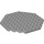 LEGO Medium Stone Gray Plate 10 x 10 Octagonal with Hole (89523)
