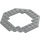 레고 미디엄 스톤 그레이 그릇 10 x 10 Octagonal ~와 함께 Open 센터 (6063 / 29159)