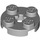 LEGO Medium Stone Gray Plate 2 x 2 Round with Axle Hole (with &#039;+&#039; Axle Hole) (4032)