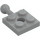 LEGO Medium Stone Gray Plate 2 x 2 with Ball Joint and Hole in Plate (3768 / 15456)