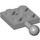 LEGO Medium Stone Gray Plate 2 x 2 with Ball Joint and Hole in Plate (3768 / 15456)