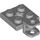 LEGO Gris pierre moyen assiette 2 x 2 avec Douille à rotule (Aplati) (42478 / 63082)