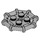 LEGO Medium Stone Gray Plate 2 x 2 with Bar Frame Octagonal (Round Studs) (75937)