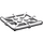 LEGO Gris pierre moyen assiette 2 x 2 avec Barre Cadre Rectangular (30094)