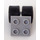 LEGO Medium Stone Gray Plate 2 x 2 with Black Wheels and Tyres