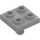 LEGO Medium Stone Gray Plate 2 x 2 with Bottom Pin (No Holes) (2476 / 48241)