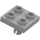 LEGO Medium Stone Gray Plate 2 x 2 with Bottom Pin (No Holes) (2476 / 48241)