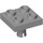 LEGO Mittleres Steingrau Platte 2 x 2 mit Unterseite Stift (Keine Löcher) (2476 / 48241)
