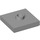 LEGO Medium Stone Gray Plate 2 x 2 with Groove and 1 Center Stud (23893 / 87580)