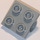 LEGO Mittleres Steingrau Platte 2 x 2 mit Loch mit unter Kreuzstütze (10247)