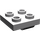 LEGO Gris pierre moyen assiette 2 x 2 avec Trou sans support transversal (2444)