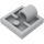 LEGO Mittleres Steingrau Platte 2 x 2 mit Loch ohne untere Kreuzstütze (2444)