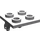 LEGO Medium Stone Gray Plate 2 x 2 with Wheel Holder (2415 / 66199)