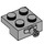 LEGO Mittleres Steingrau Platte 2 x 2 mit Rad Halter (4488 / 10313)