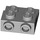 LEGO Medium Stone Gray Plate 2 x 2 x 0.7 with 2 Studs on Side (4304 / 99206)