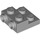 LEGO Medium Stone Gray Plate 2 x 2 x 0.7 with 2 Studs on Side (4304 / 99206)